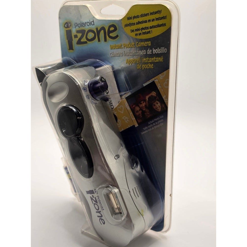 Polaroid i-Zone Instant Pocket Camera Silver Vintage 2001 New Sealed 0108-1-13-1 - Picture 5 of 5